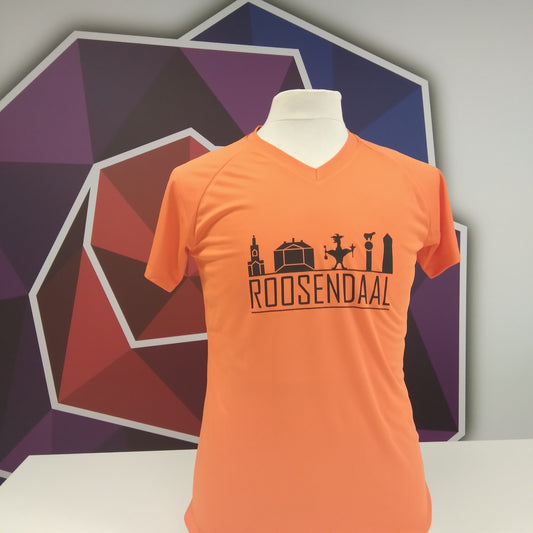 T-shirt Roosendaal Oranje V-hals
